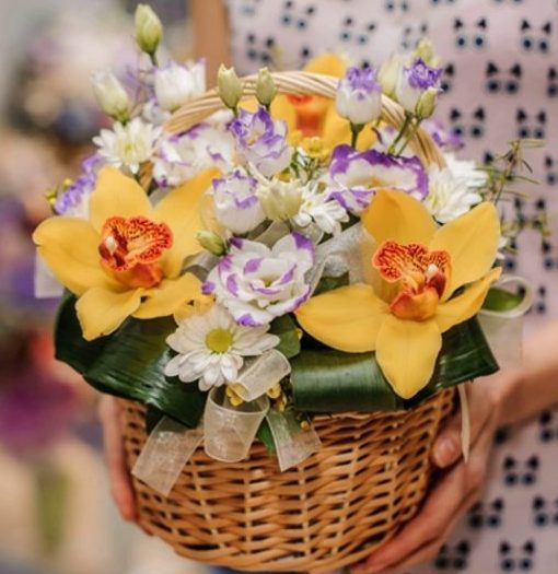 FB001-Floral Basket