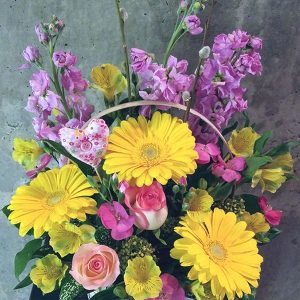 FB007-Floral Basket
